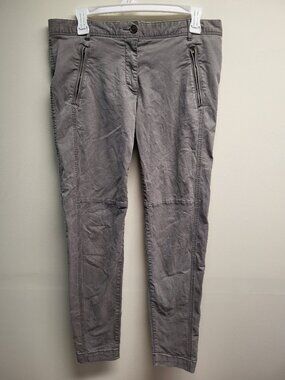 Gap Super Skinny Cargo Khakis Gray Stretch Pants Women's Size 6